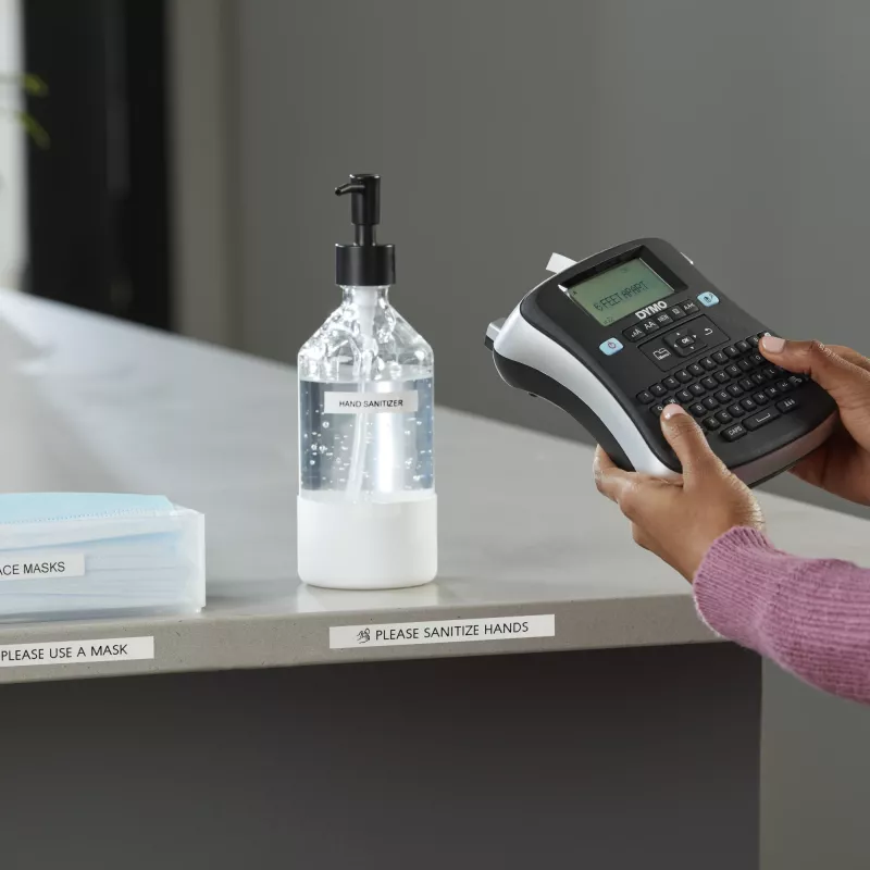 Etikečių spausdintuvas DYMO LabelManager 210D+ QWERTZ komplekte su dėklu