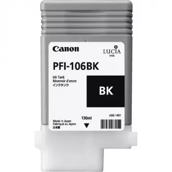 Canon PFI-106 BK rašalo kasetė 1 vnt. Originali fotografiškai juoda