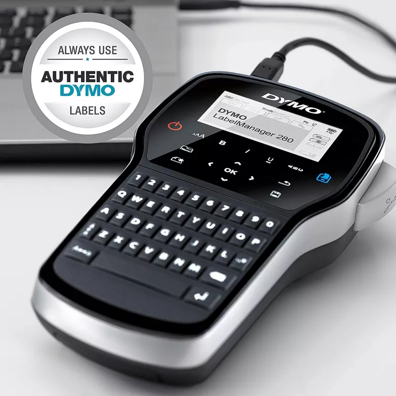 DYMO LabelManager ™ 280 AZERTY, juodas/sidabrinis
