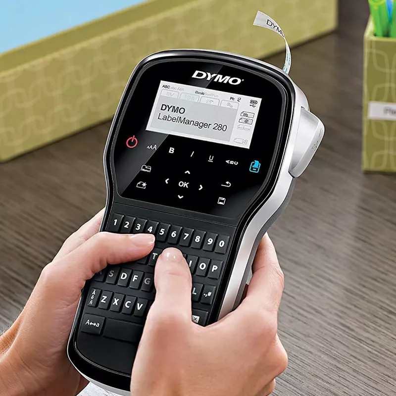 DYMO LabelManager ™ 280 AZERTY, juodas/sidabrinis