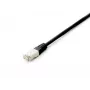 Equip Cat.6A Platinum S/FTP jungiamasis laidas, juodas, 5,0 m, 5 vnt./rinkinyje