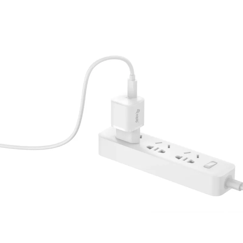 Equip 1 prievado 20W USB-C PD įkroviklis, 25 vnt./pakuotė, vidaus, AC, 12 V, balta