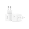 Equip 1 prievado 20W USB-C PD įkroviklis, 25 vnt./pakuotė, vidaus, AC, 12 V, balta