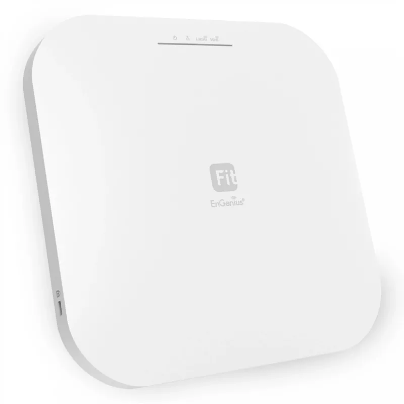 EnGenius Fit6 4x4 Lite valdomas belaidis prieigos taškas 802.11ax 2.4 GHz 1148 Mbps / 5 GHz 2400 Mbps 4T4R 2.5GbE PoE.at(+) 8x3dBi