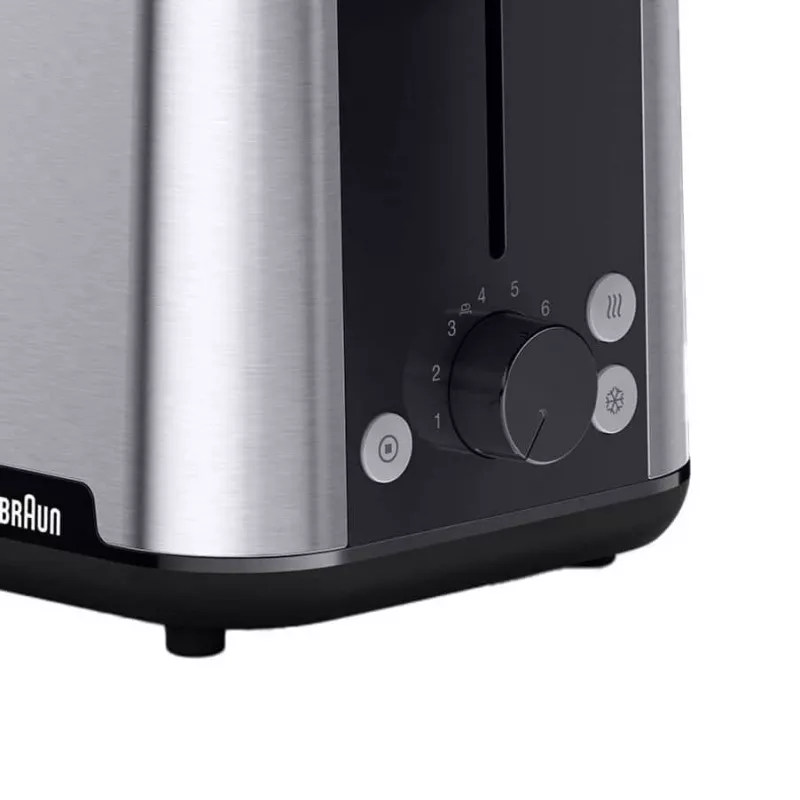 Braun HT101BI-HT1510BK 8 2 dvi skiltelės 900 W Juoda, Nerūdijantis plienas