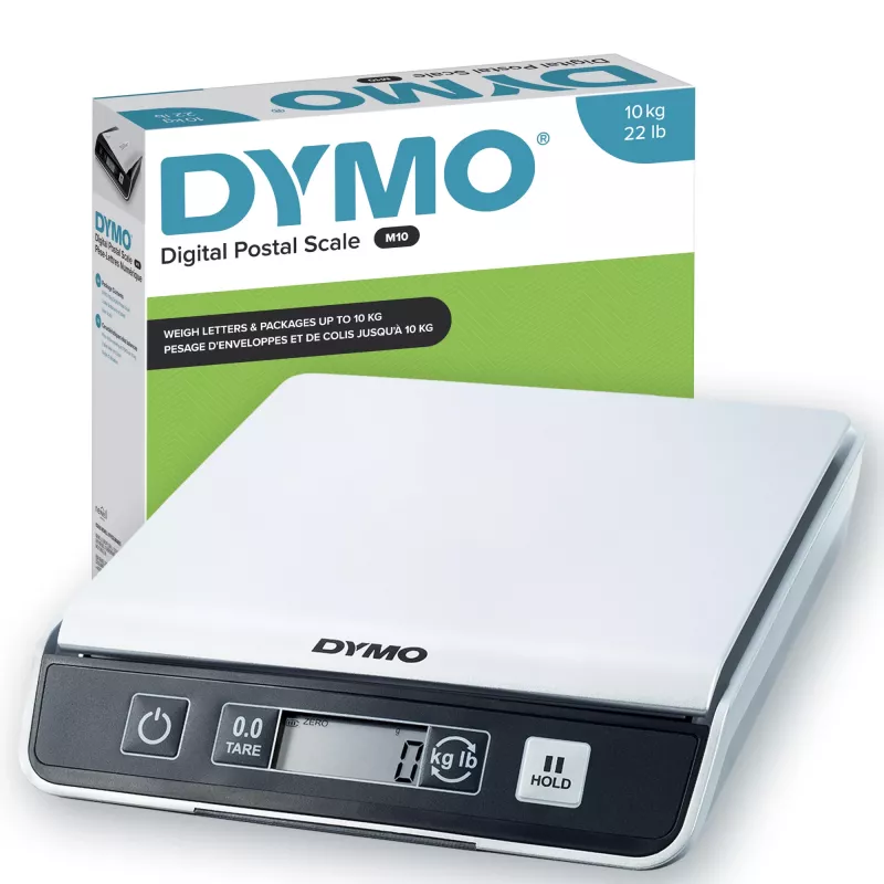 DYMO M10 Skaitmeninės siuntų svarstyklės iki 10 kg | 20 x 20 cm