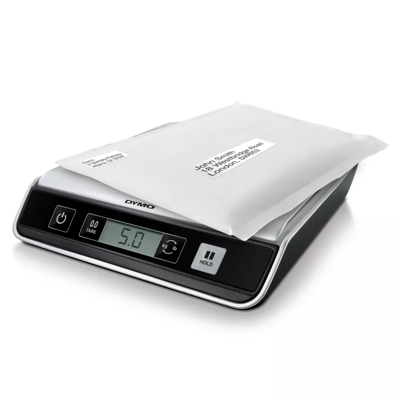 DYMO M10 Skaitmeninės siuntų svarstyklės iki 10 kg | 20 x 20 cm