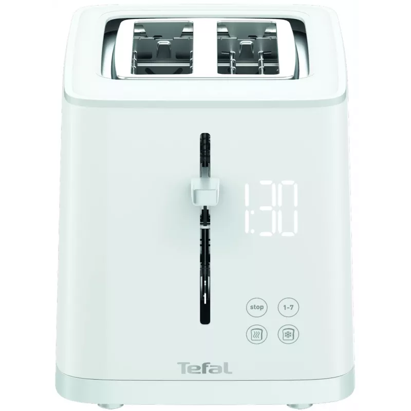 Skrudintuvas Tefal Sense TT6931 – 2 riekėms, 850 W, baltas, 7 skrudinimo lygiai, LED ekranas