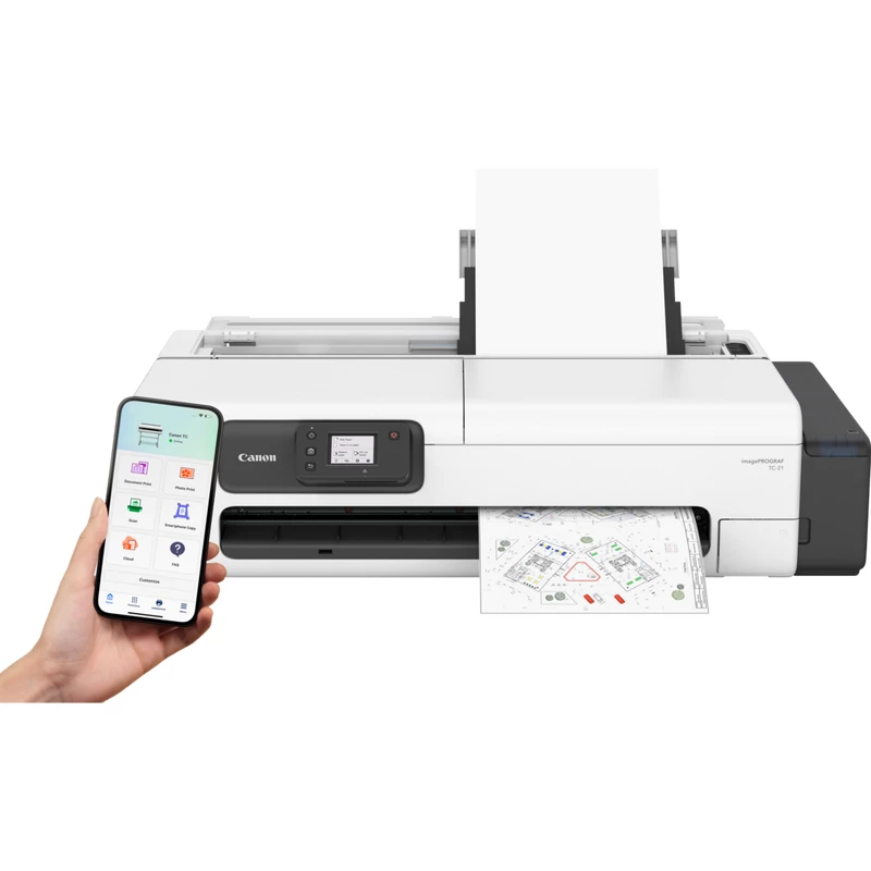 Didelio formato spausdintuvas Canon imagePROGRAF TC-21, rašalinis, 2400x1200 DPI, A1, Wi-Fi, Ethernet