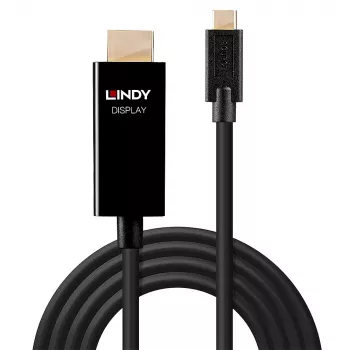 Lindy 1m USB Type C į HDMI 4K60 adapterio laidas su HDR