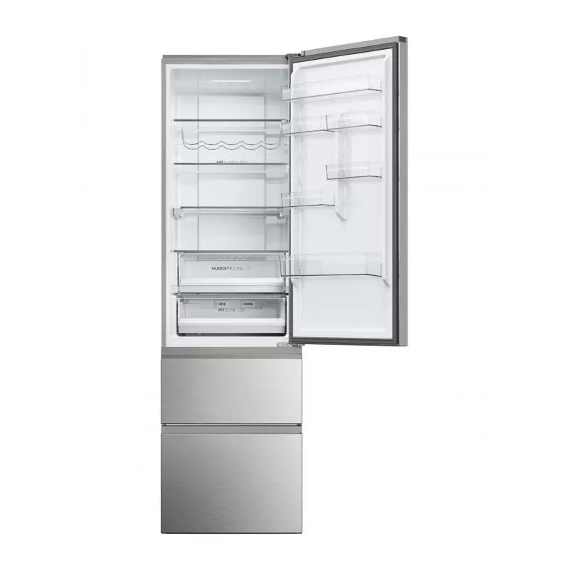 Haier 3D 60 Serie 5 HTW5620DNMG laisvai pastatomas šaldytuvas 414 L sidabrinis