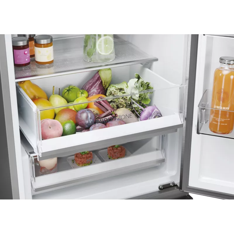 Haier 3D 60 Serie 5 HTW5620DNMG laisvai pastatomas šaldytuvas 414 L sidabrinis