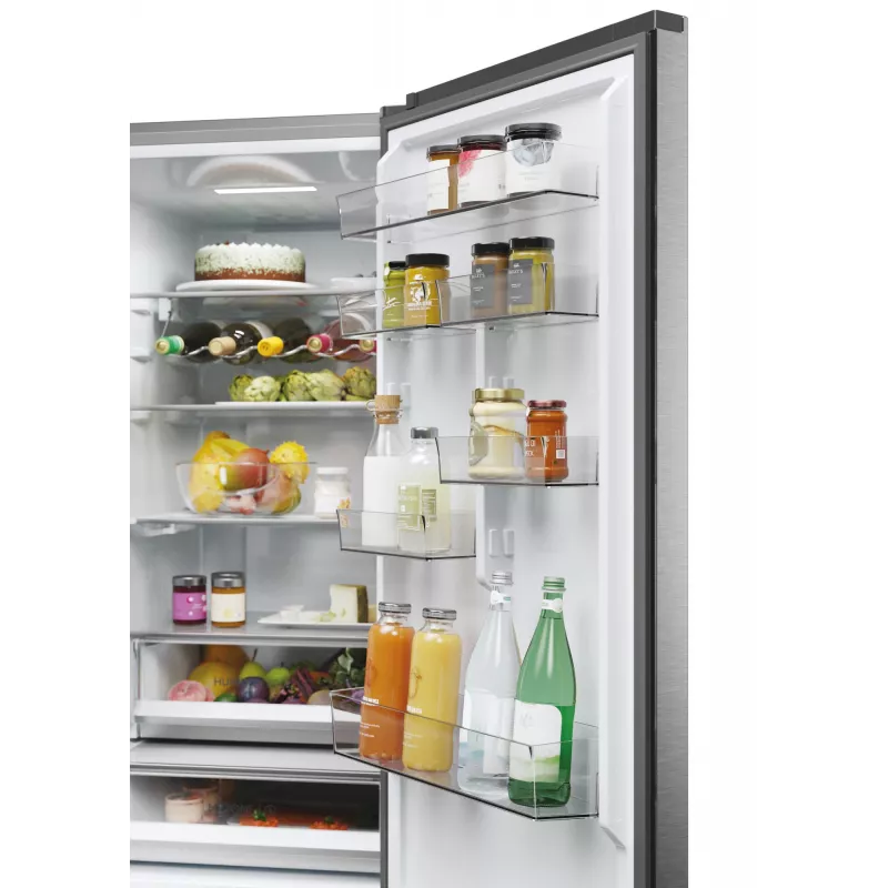 Haier 3D 60 Serie 5 HTW5620DNMG laisvai pastatomas šaldytuvas 414 L sidabrinis