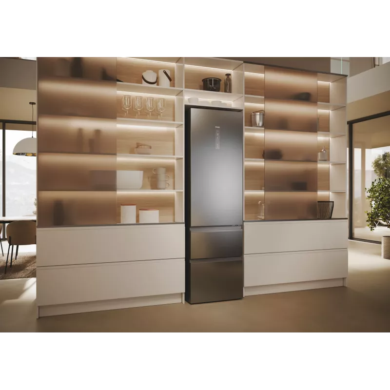 Haier 3D 60 Serie 5 HTW5620DNMG laisvai pastatomas šaldytuvas 414 L sidabrinis