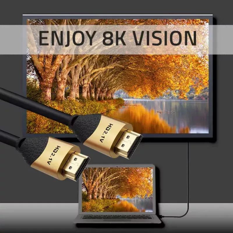 HDMI kabelis QOLTEC 50354 1 m — HDMI A tipo į A, 48 Gbit/s, 7680×4320, 240 Hz, 30AWG, PVC apvalkalas, juodas