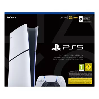 Sony PlayStation 5 Digital E Chassis (Slim) 825 GB Wi-Fi juoda, balta
