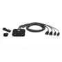 ATEN CS22HF 2 prievadų USB FHD HDMI KVM jungiklis, 1920 x 1200 pikselių, Full HD, 1,518 W, juodas