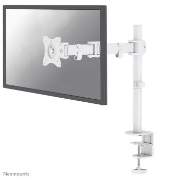 Neomounts NM-D135WHITE Monitoro laikiklis 10-30 colių, spaustuvas/anginis, 8 kg, 25,4 cm (10 inch), 76,2 cm (30 inch), 100 x 100 mm, Baltas