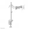 Neomounts NM-D135WHITE Monitoro laikiklis 10-30 colių, spaustuvas/anginis, 8 kg, 25,4 cm (10 inch), 76,2 cm (30 inch), 100 x 100 mm, Baltas