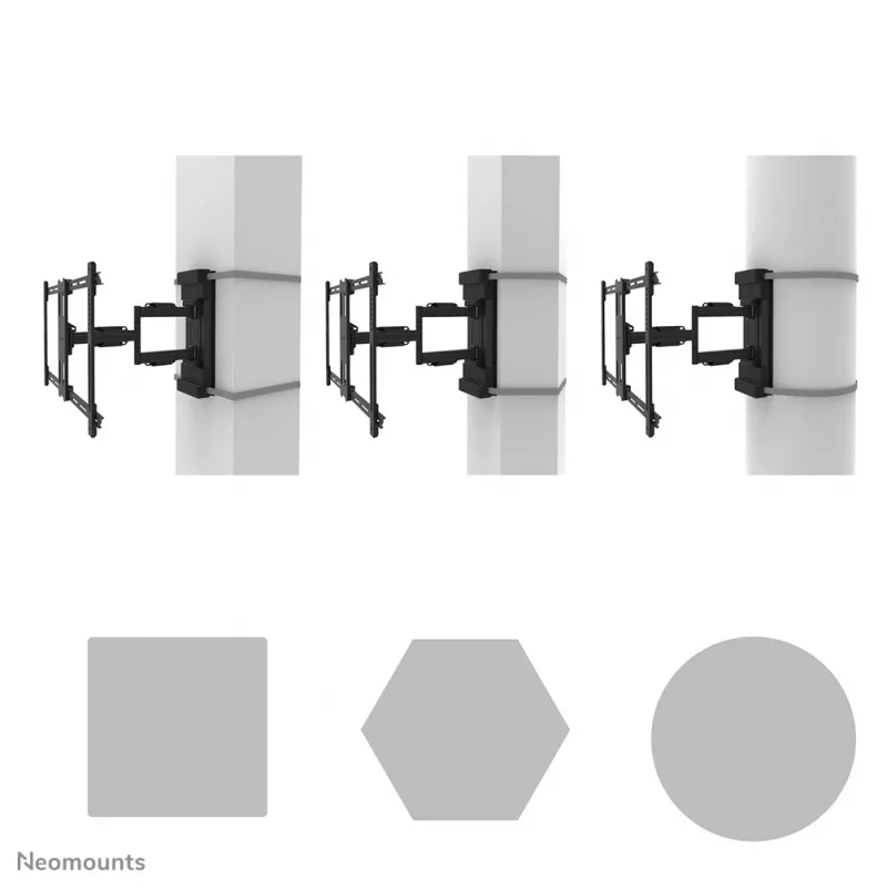 Neomounts WL40S-910BL16 TV laikiklis ant stulpo 40-70 col. - pilnas judesys - skersmuo 25-100 cm