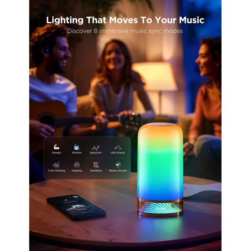 Govee H6022 išmanusis stalinis šviestuvas Wi-Fi/Bluetooth