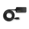 Lindy 10m USB 3.0 aktyvus ilginimo stotelė Pro Hub, USB 3.2 Gen 1 (3.1 Gen 1) Type-A, USB 3.2 Gen 1 (3.1 Gen 1) Type-A, 5000 Mbit/s, juoda, plastikas, apvalus laidas