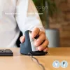 R-Go Tools ergonominė pelė R-Go HE Break su pertraukų programine įranga, vidutinė (rankos dydis 165-185 mm), kairiarankiams, laidinė, juoda