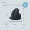R-Go Tools ergonominė pelė R-Go HE Break su pertraukų programine įranga, vidutinė (rankos dydis 165-185 mm), kairiarankiams, laidinė, juoda