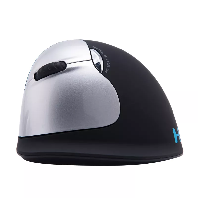 Ergonominė pelė R-Go HE Break su pertraukų programine įranga, didelė (rankos dydis ≥ 185 mm), kairiarankiams, Bluetooth, juoda