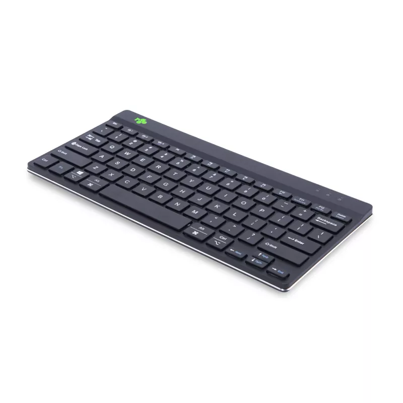 Ergonominė klaviatūra R-Go Compact Break, kompaktiška su pertraukų programine įranga, QWERTY (US), Bluetooth, juoda