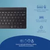 Ergonominė klaviatūra R-Go Compact Break, kompaktiška su pertraukų programine įranga, QWERTY (US), Bluetooth, juoda