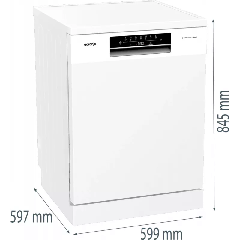 Gorenje GS642E90W Laisvai pastatoma indaplovė 13 komplektų