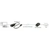 Lindy 50m USB 2.0 Cat.6 prailgintuvas, tinklo siųstuvas ir imtuvas, 50 m, 480 Mbit/s, Cat5, Cat5e, Cat6, LG-8311, juodas