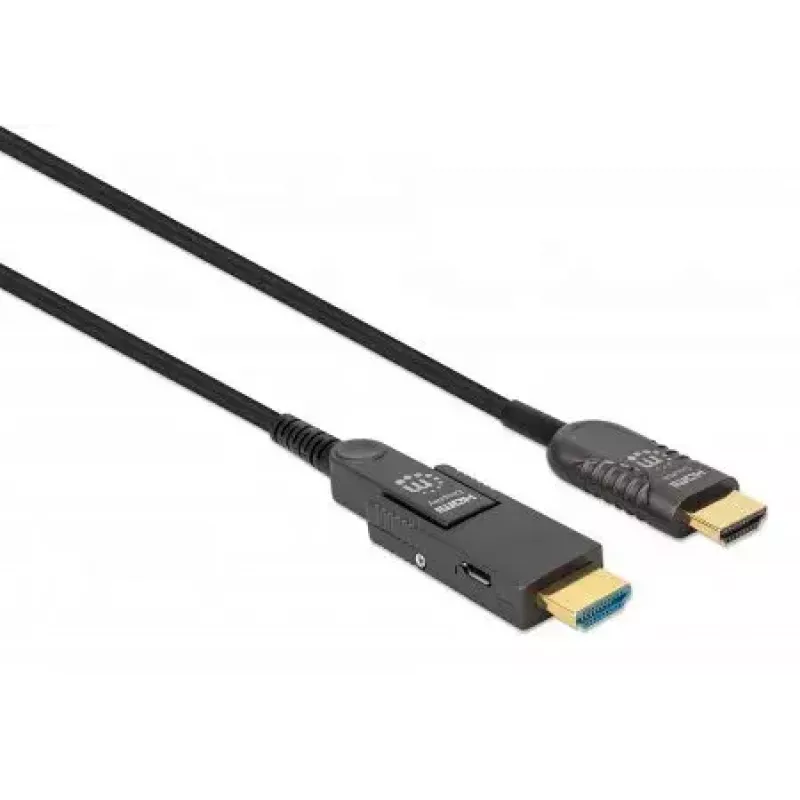 HDMI į Micro HDMI laidas Manhattan 30 m 4K@60Hz aktyvus paauksuotas
