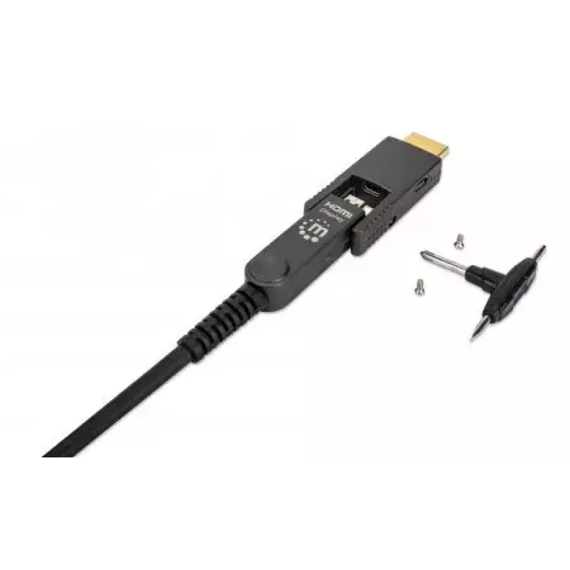 HDMI į Micro HDMI laidas Manhattan 30 m 4K@60Hz aktyvus paauksuotas