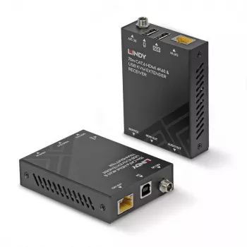 Lindy 70m Cat.6 HDMI 4K60, USB ir Audio KVM prailgintuvas