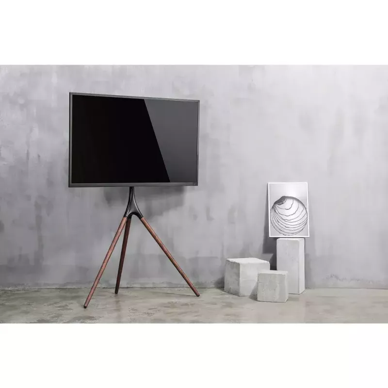 Grindinis trikojis stovas televizoriui Manhattan, 1 ekranas, 37-65 colių, VESA 200x200–600x400 mm, max 32 kg