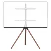 Grindinis trikojis stovas televizoriui Manhattan, 1 ekranas, 37-65 colių, VESA 200x200–600x400 mm, max 32 kg