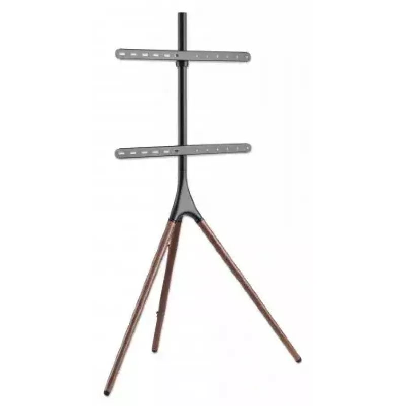 Grindinis trikojis stovas televizoriui Manhattan, 1 ekranas, 37-65 colių, VESA 200x200–600x400 mm, max 32 kg