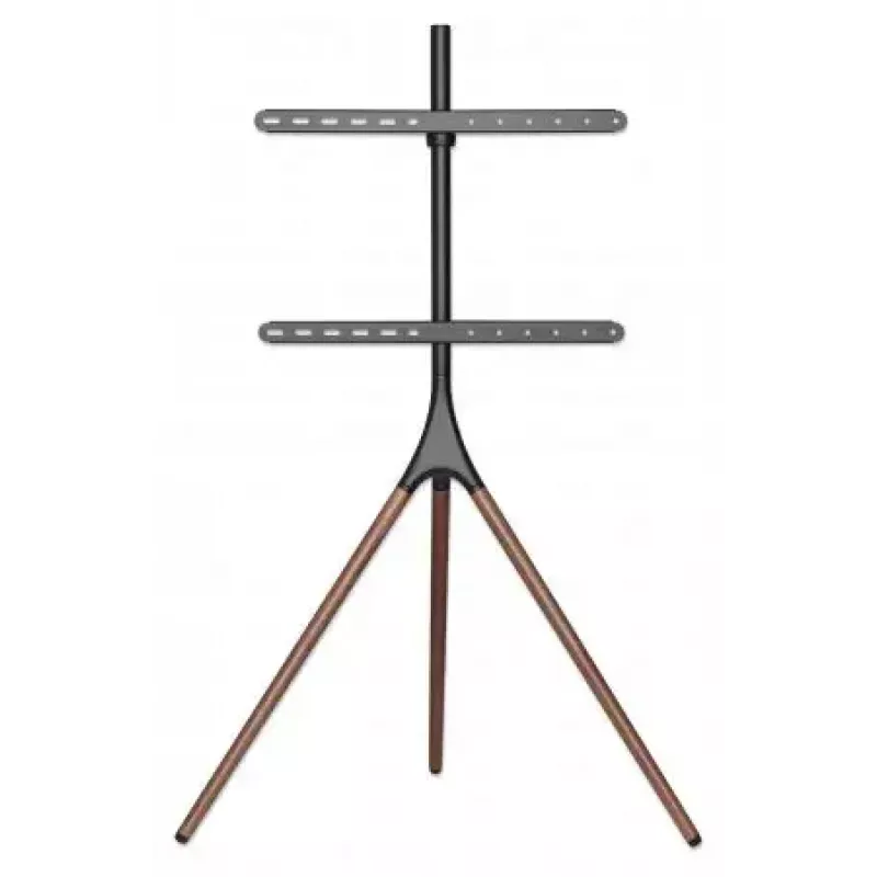 Grindinis trikojis stovas televizoriui Manhattan, 1 ekranas, 37-65 colių, VESA 200x200–600x400 mm, max 32 kg