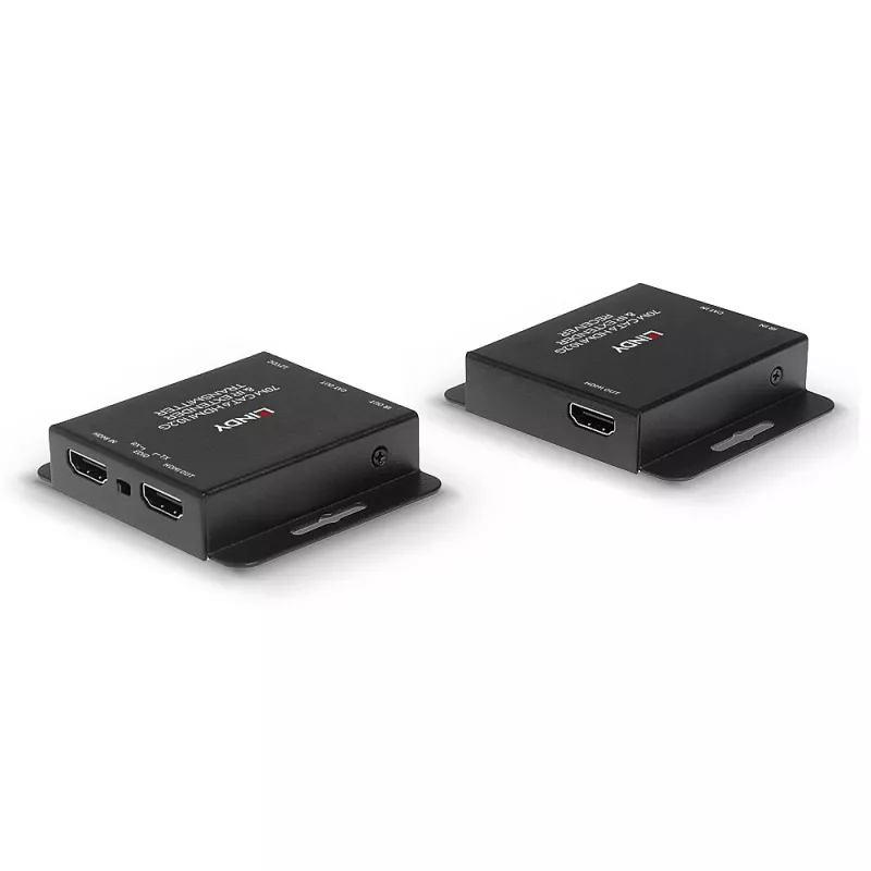 Lindy 70m Cat.6 HDMI 4K30 IR prailgintuvas su PoC ir Loop Out