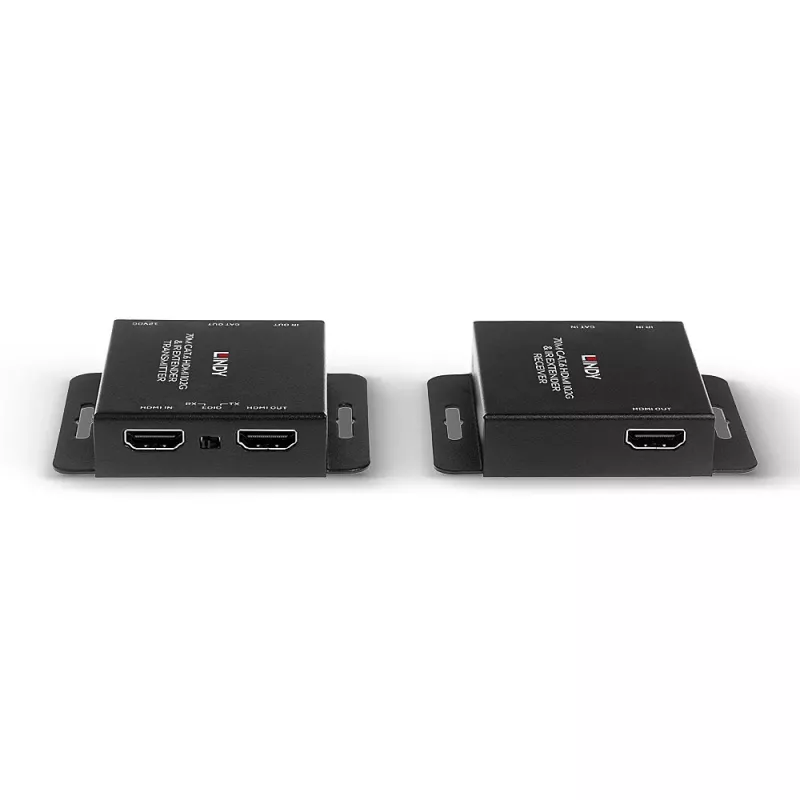 Lindy 70m Cat.6 HDMI 4K30 IR prailgintuvas su PoC ir Loop Out
