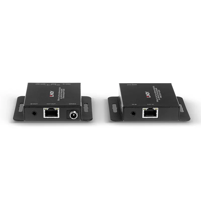 Lindy 70m Cat.6 HDMI 4K30 IR prailgintuvas su PoC ir Loop Out