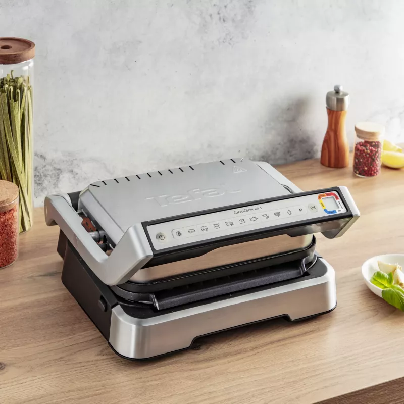 Kontaktinė grilio keptuvė Tefal OptiGrill 4in1 GC774D Nerūdijantis plienas 2100 W