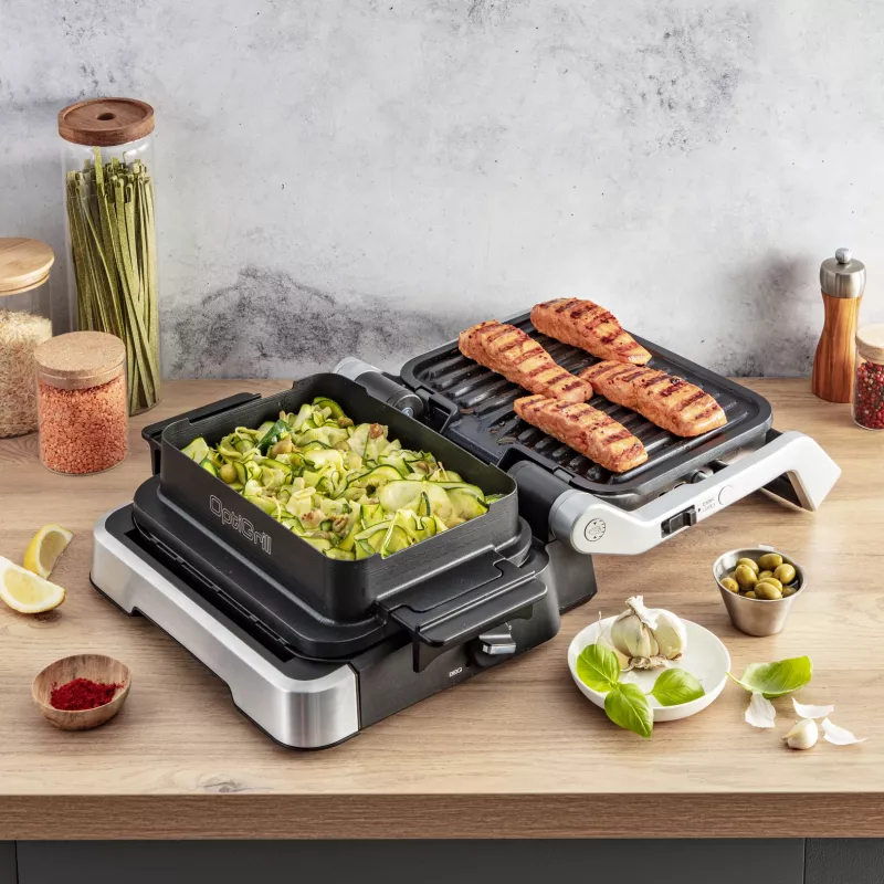 Kontaktinė grilio keptuvė Tefal OptiGrill 4in1 GC774D Nerūdijantis plienas 2100 W