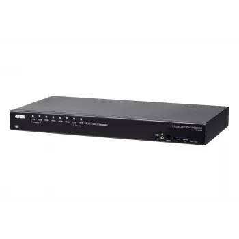 ATEN CS19208 8 prievadų USB 3.0 4K DisplayPort KVM jungiklis, 4096 x 2160 pikselių, 4K Ultra HD, 18.44 W, juodas