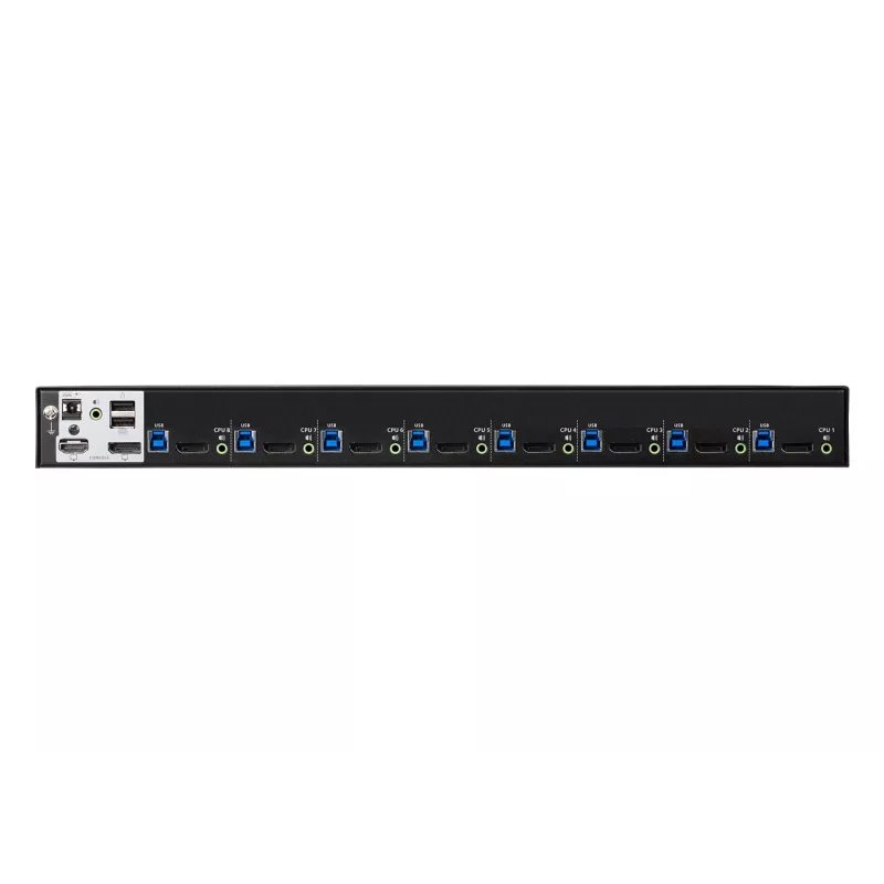 ATEN CS19208 8 prievadų USB 3.0 4K DisplayPort KVM jungiklis, 4096 x 2160 pikselių, 4K Ultra HD, 18.44 W, juodas