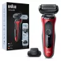 Folijos skutimosi aparatas Braun Series 6 61-R1200s SensoFlex SensoFoil juodai raudonas