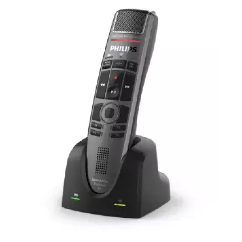 Philips 4000 serijos SMP4000 belaidis diktofoninis mikrofonas (juoda, pilka, metalinė, perlamutrinė)
