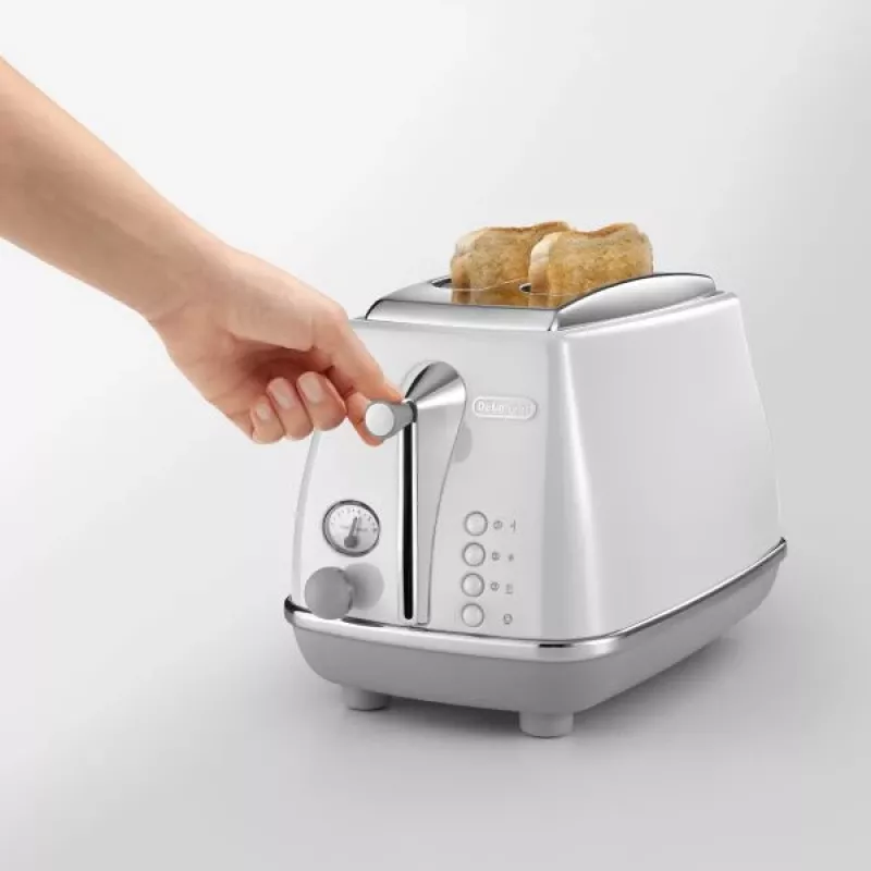 Skrudintuvas De'Longhi CTOC2103.W 2 griežinėliai 900 W Baltas nerūdijantis plienas